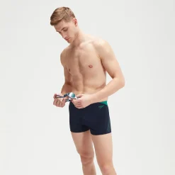 Boxer de bain Homme HyperBoom Splice bleu marine/vert
