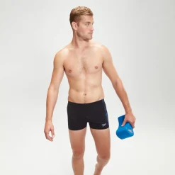 Boxer de bain Homme HyperBoom Panel noir/bleu