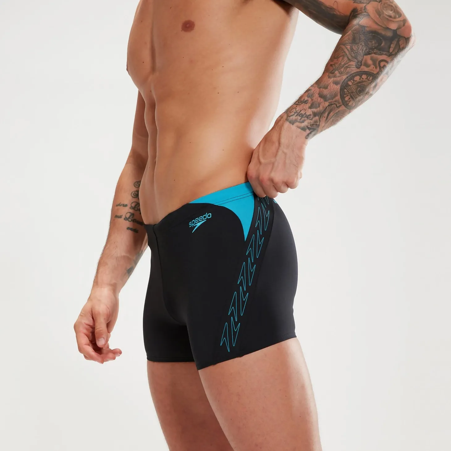 Boxer de bain Homme HyperBoom Splice noir/bleu