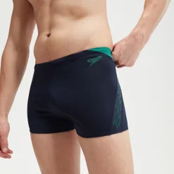 Boxer de bain Homme HyperBoom Splice bleu marine/vert
