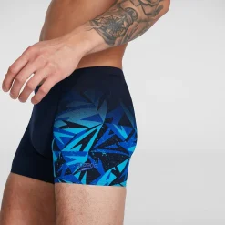 Boxer de bain Homme Hyper Boom coupe en V noir/bleu
