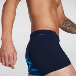 Boxer de bain Homme Hyper Boom coupe en V noir/bleu