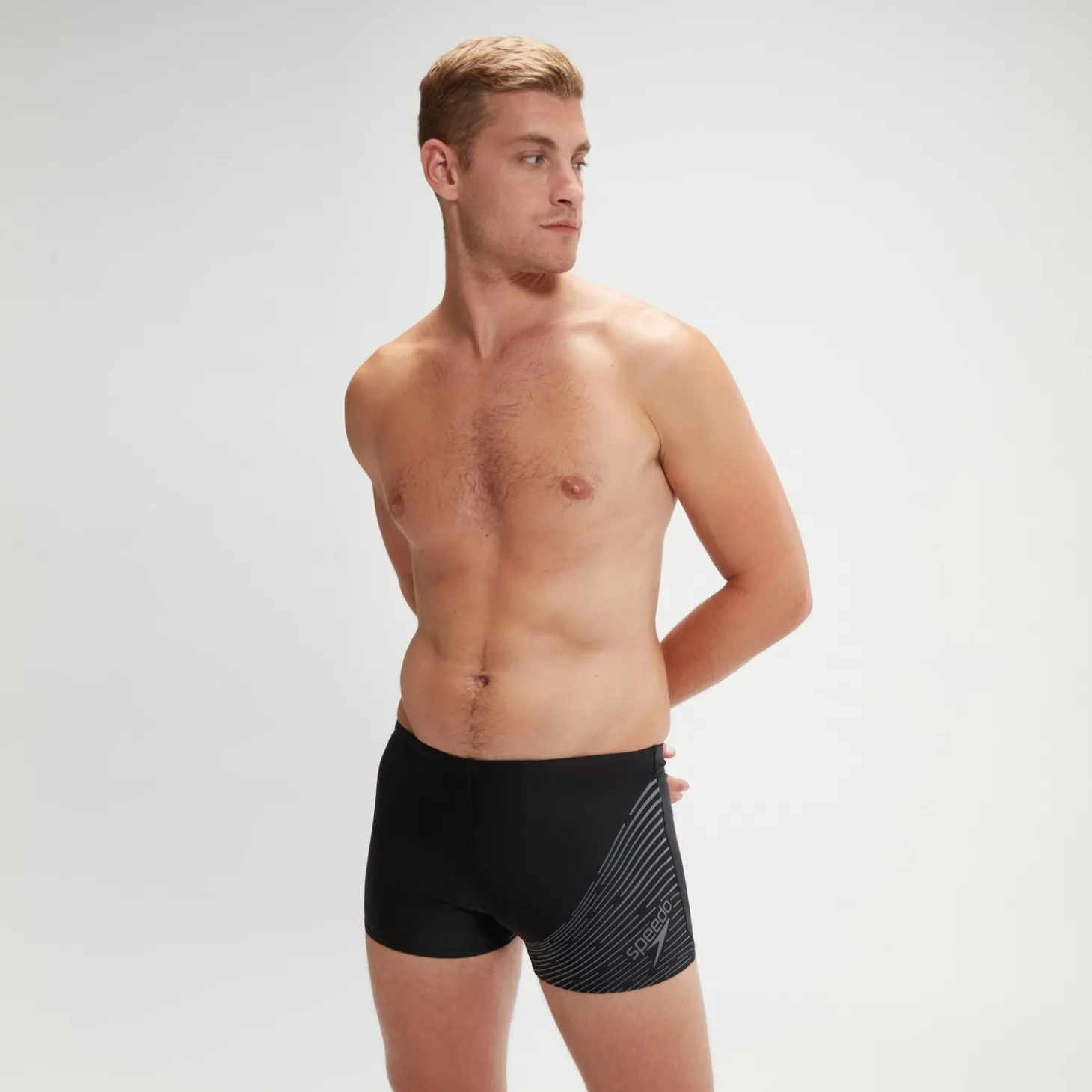 Boxer de bain Homme Medley Logo noir/gris