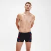 Boxer de bain Homme Tech Print noir/bleu