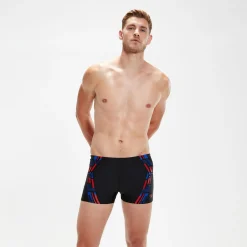 Boxer de bain Homme Tech Print noir/bleu