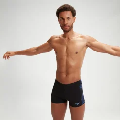 Boxer de bain Homme Tech Panel noir/bleu