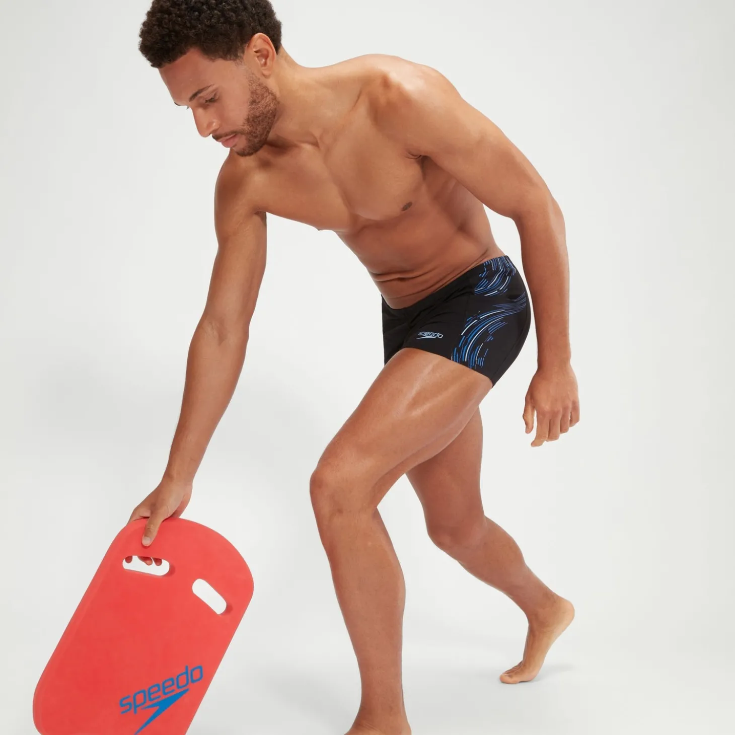 Boxer de bain Homme Tech Panel noir/bleu