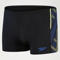 Boxer de bain Homme Tech Panel noir/bleu