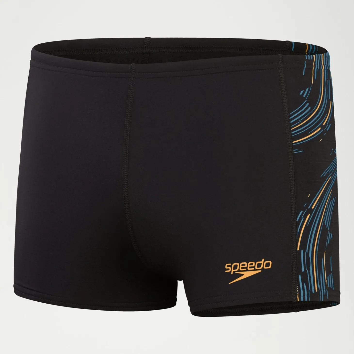 Boxer de bain Homme Tech Panel noir/orange