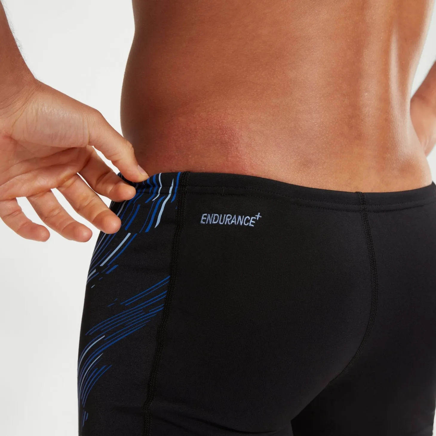 Boxer de bain Homme Tech Panel noir/bleu