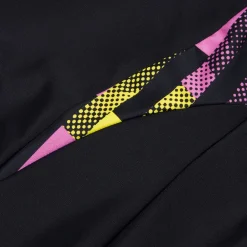 Combinaison courte Fille à empiècement imprimé pour Filles Noir/Rose kiki/Jus de citron