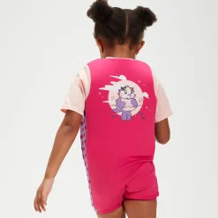 Combinaison de flottaison Bébé Learn to Swim Aria la loutre de mer rose