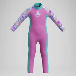 Combinaison de protection solaire Bébé Learn to Swim All-in-One rose