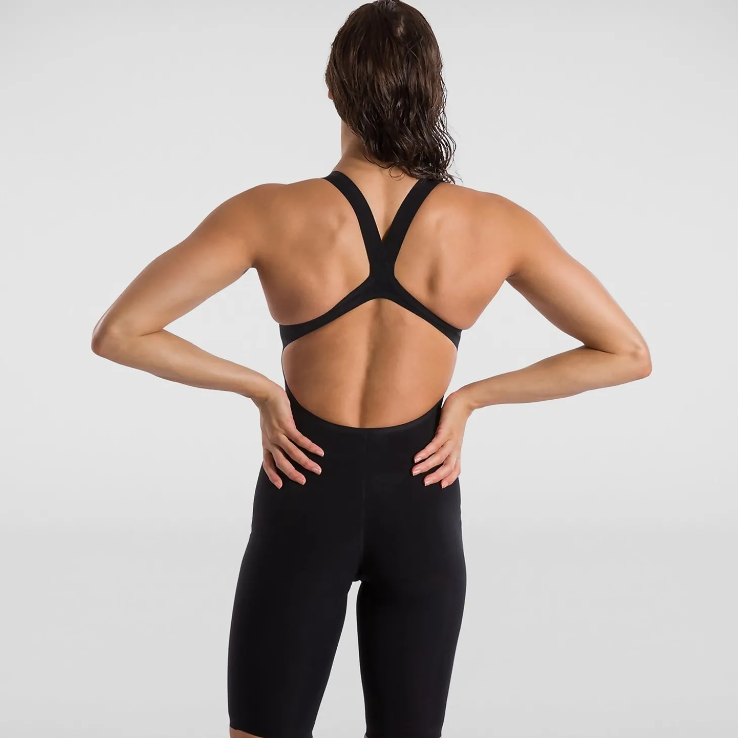 Combinaison Fastskin Femme LZR Pure Valor dos ouvert noir