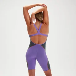 Combinaison Fastskin Femme LZR Pure Intent dos ouvert Purple Reign