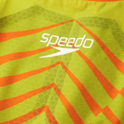 Combinaison Femme Fastskin LZR Pure Intent Dos fermé Orange/Vert