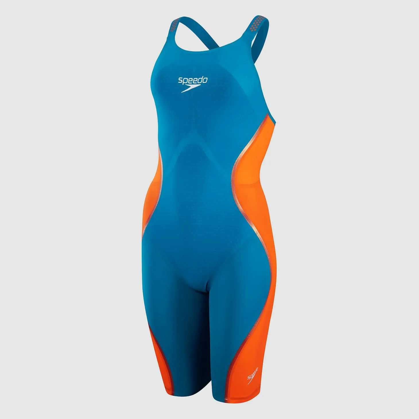 Combinaison Femme Fastskin LZR Pure Intent Dos fermé Bleu/Orange