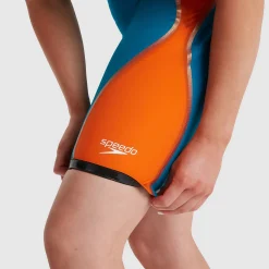 Combinaison Femme Fastskin LZR Pure Intent Dos fermé Bleu/Orange