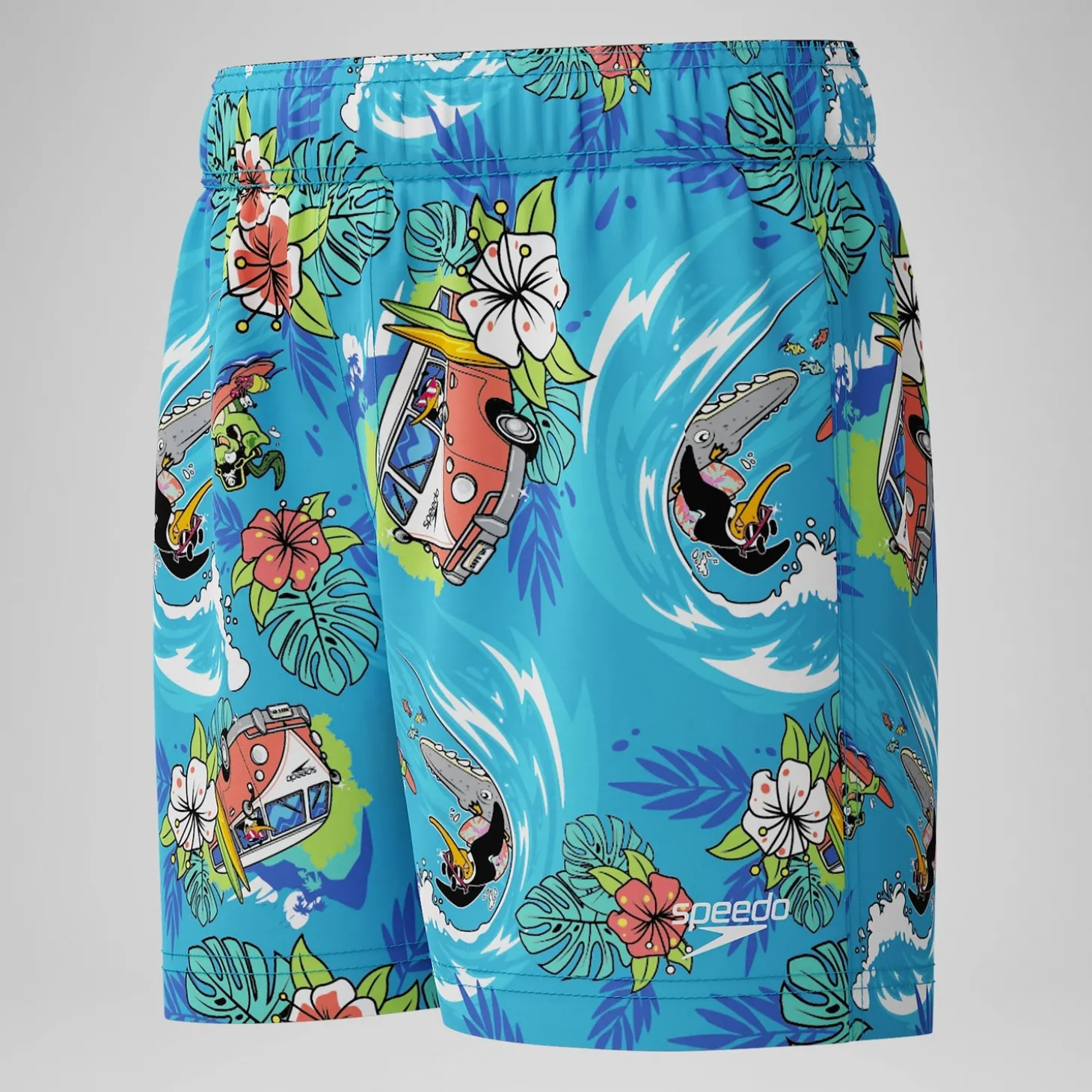 Combinaison Garçon Essential Neoprene Learn to Swim bleu/jaune