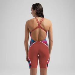 Combinaison partielle à dos ouvert - Fastskin LZR Pure Intent 2.0 pour Femmes Bleu/Rouge