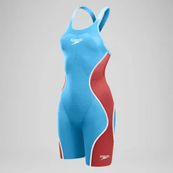 Combinaison partielle à dos ouvert - Fastskin LZR Pure Intent 2.0 pour Femmes Bleu/Rouge