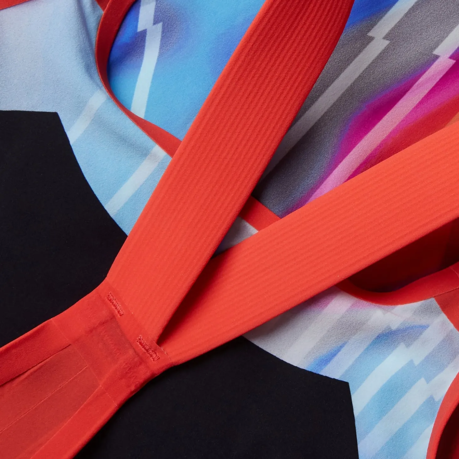 Combinaison partielle à dos fermé - Fastskin LZR Pure Valor 2.0 pour Femmes Bleu/Rouge