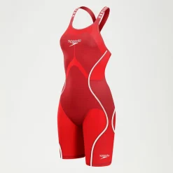Combinaison partielle dos fermé Femme Fastskin LZR Pure Intent 2.0 Rouge/Blanc