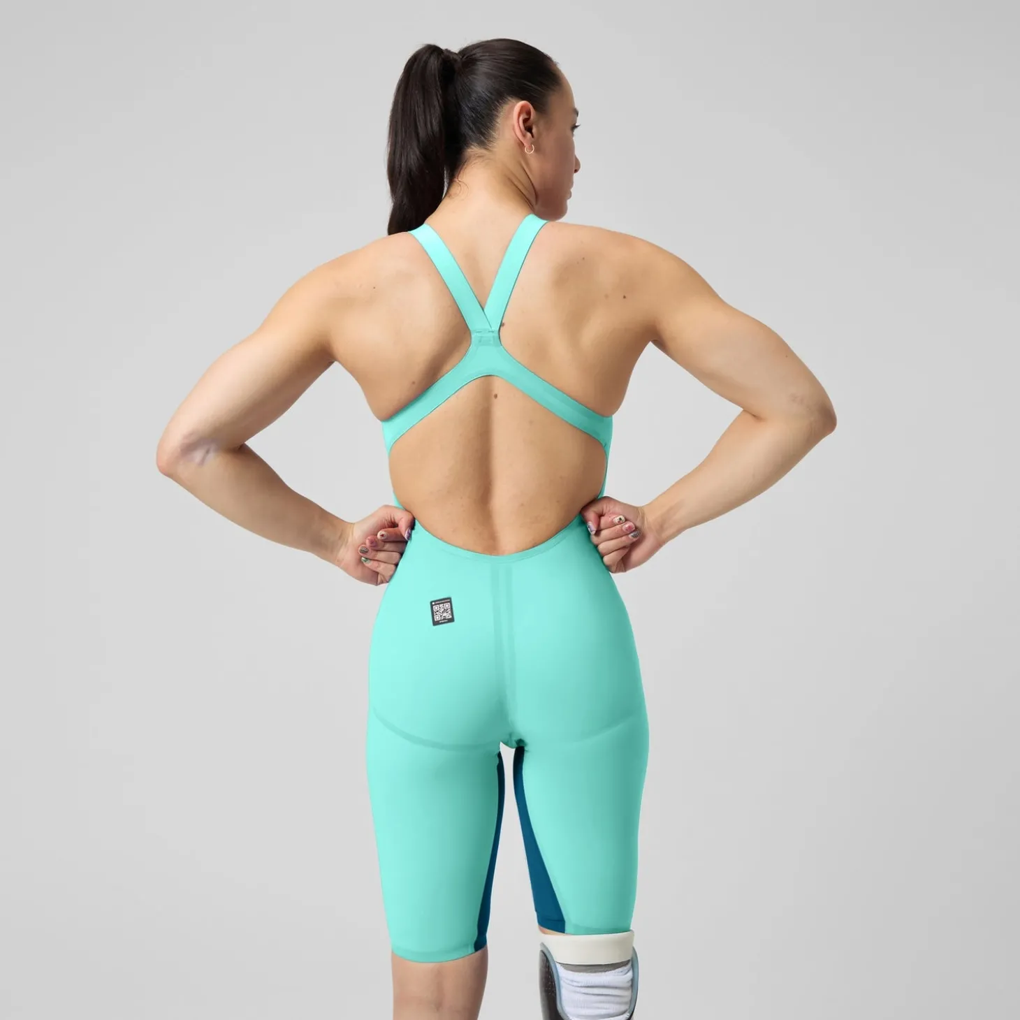 Combinaison partielle Femme LZR Pure Valor dos ouvert 2.0 turquoise