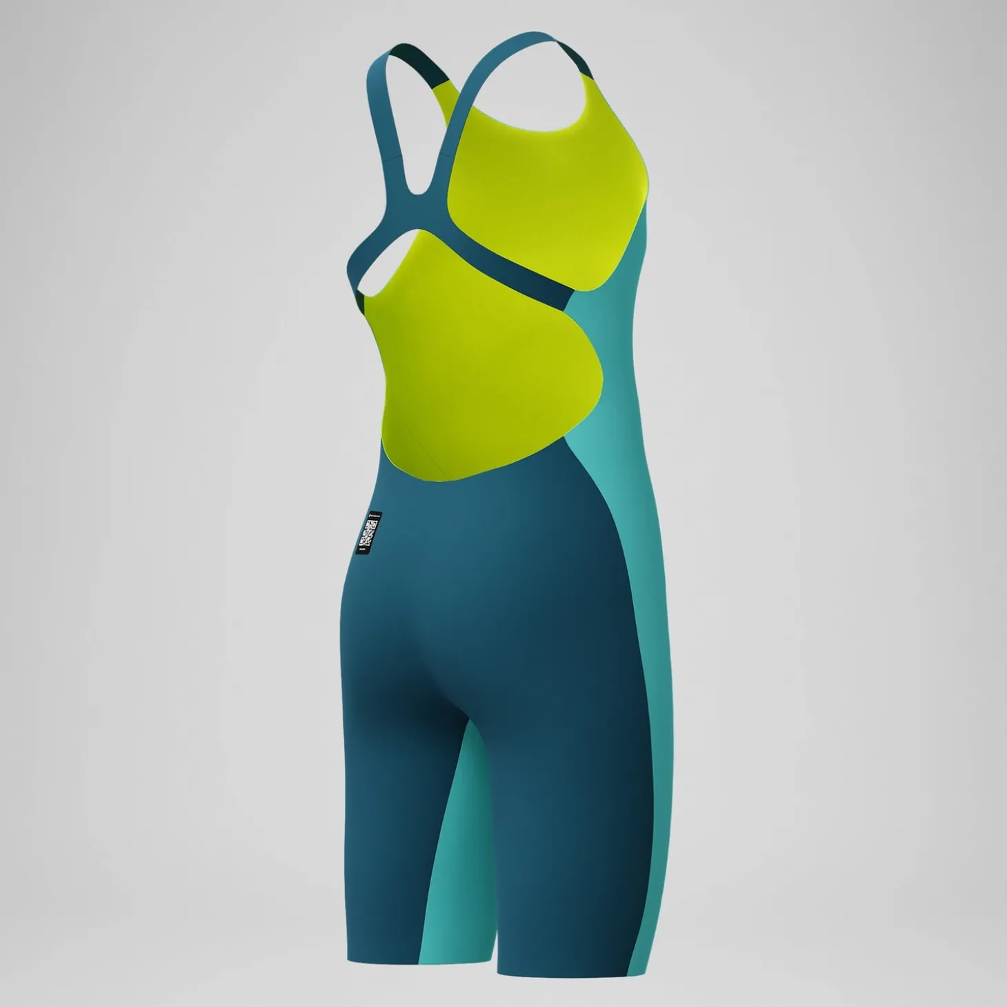 Combinaison partielle Fille Max Fastskin Endurance+ dos ouvert turquoise