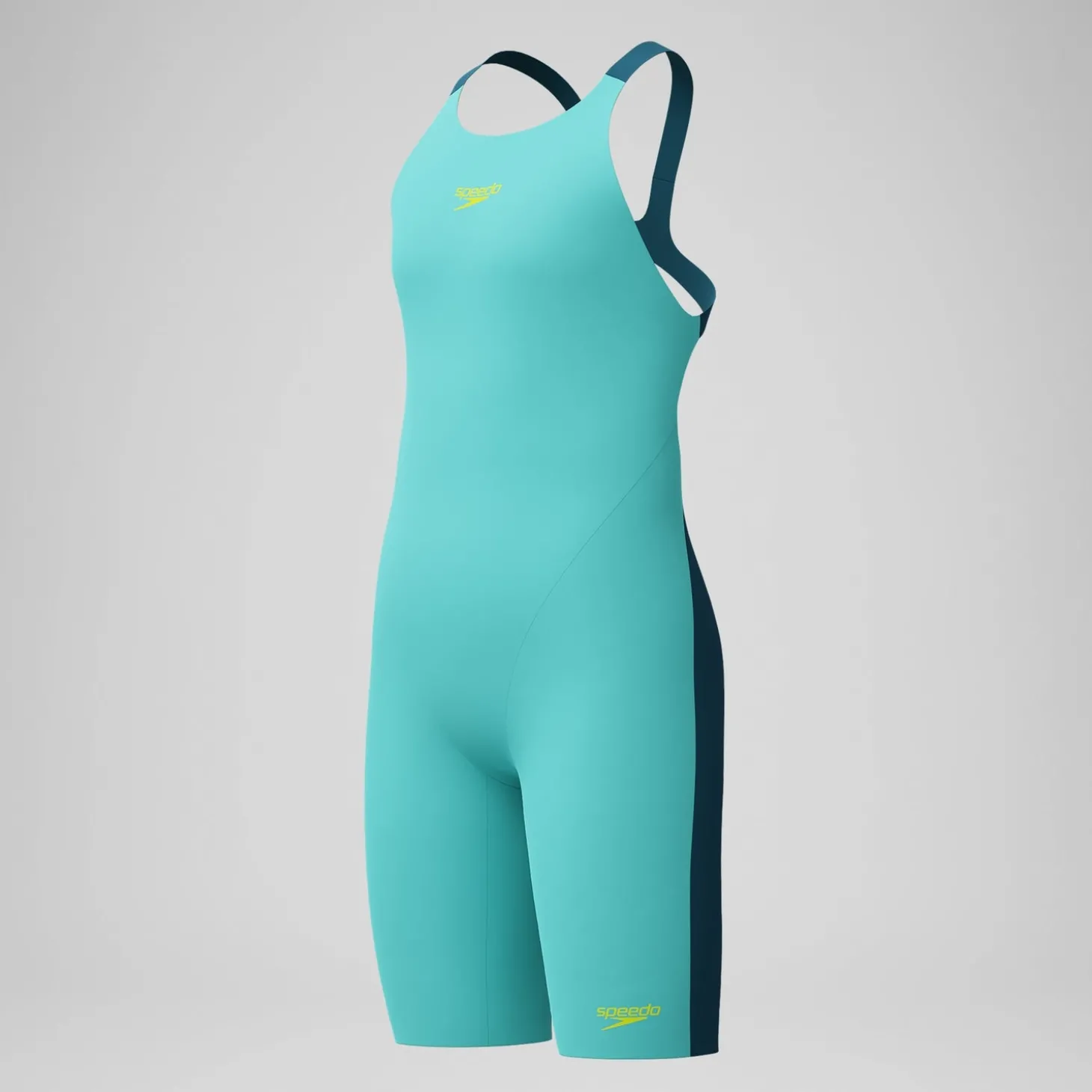 Combinaison partielle Fille Max Fastskin Endurance+ dos ouvert turquoise