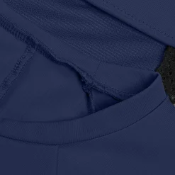 Crop top uni avec maille filet pour Femmes Bleu céruléen