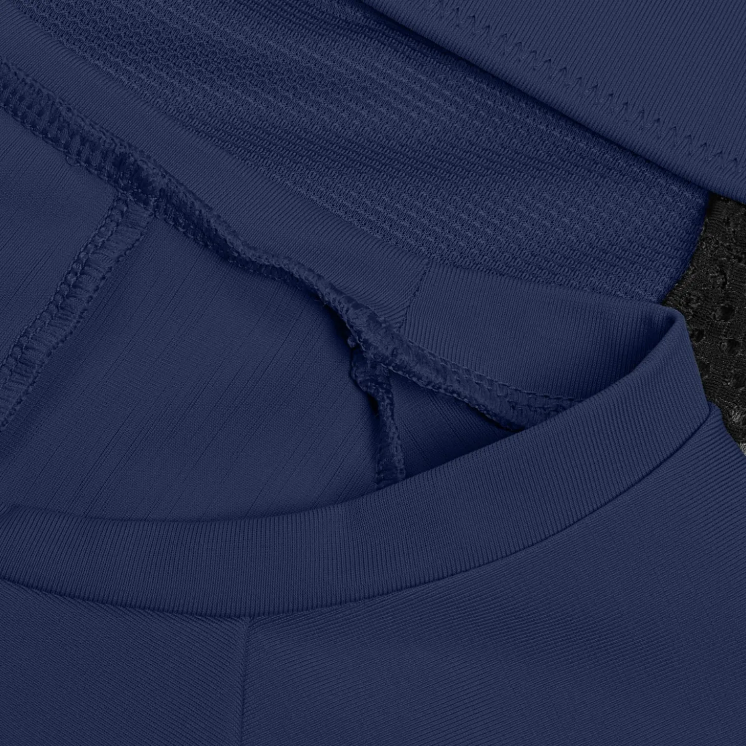 Crop top uni avec maille filet pour Femmes Bleu céruléen