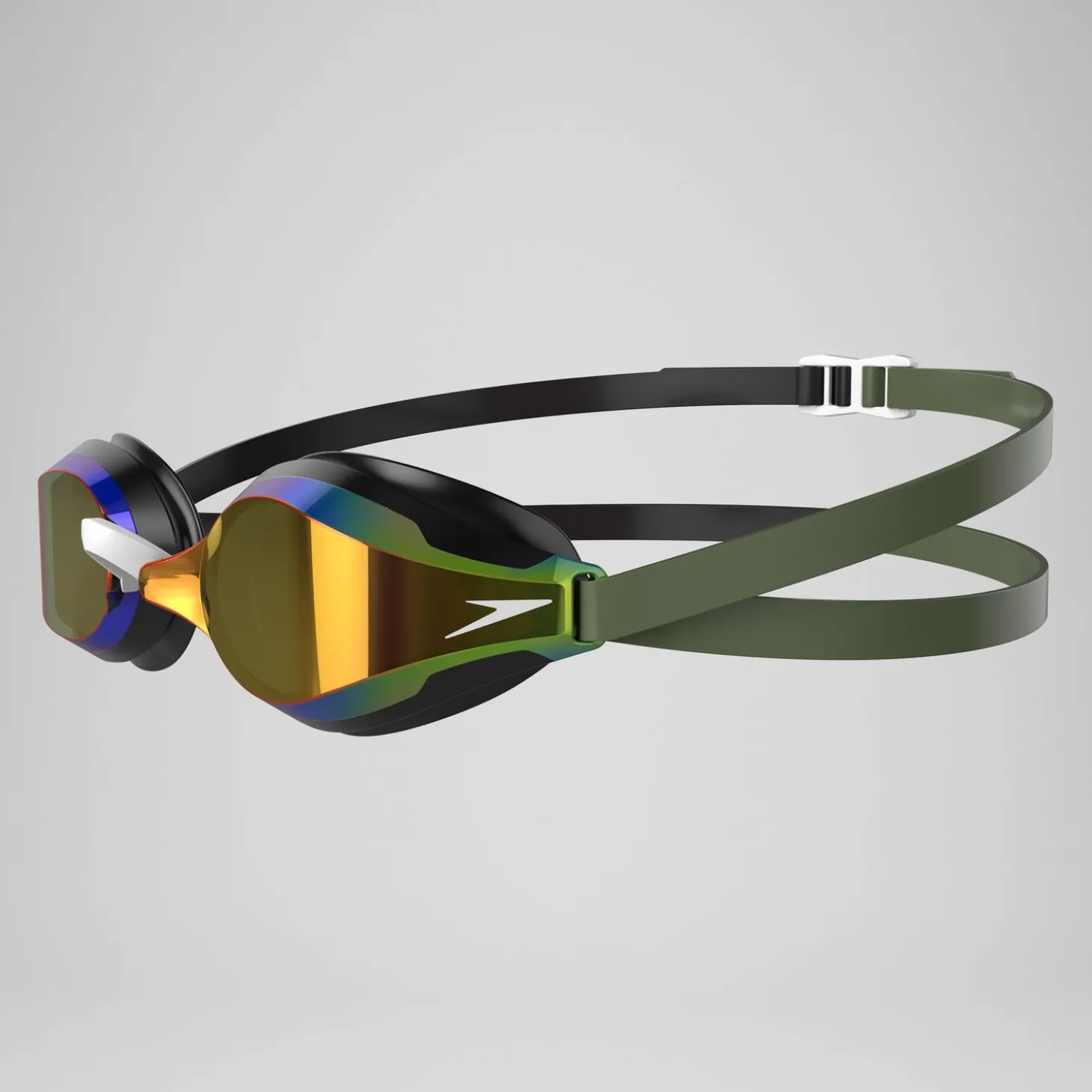 Fastskin Speedsocket 2 Mirror lunettes Noir/Vert campagne/Fumée grise