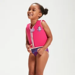 Gilet de flottaison Bébé Learn to Swim Aria la loutre de mer rose