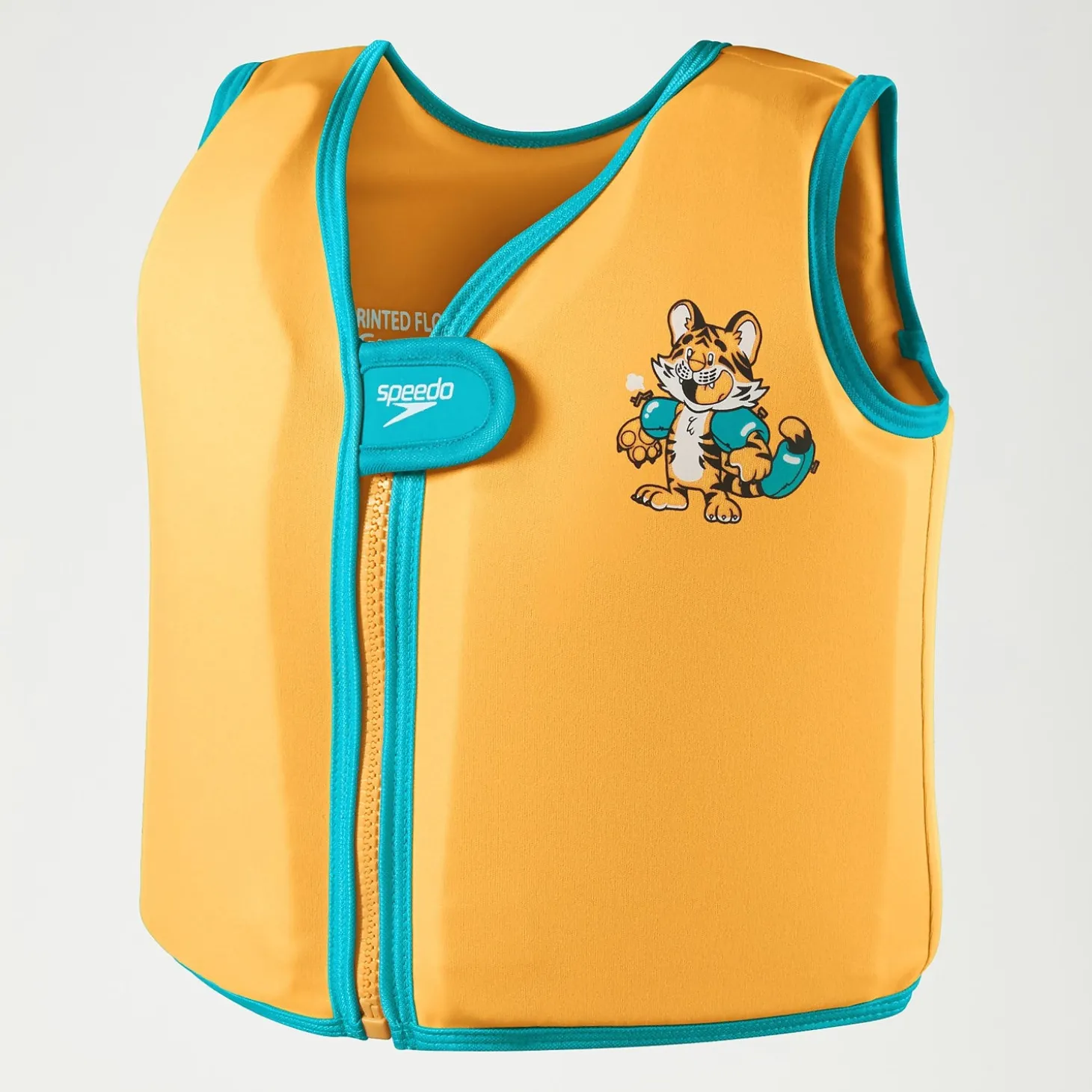 Gilet de flottaison Bébé Learn to Swim Aanadi le bébé tigre du Bengale orange