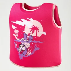 Gilet de flottaison Bébé Learn to Swim Aria la loutre de mer rose