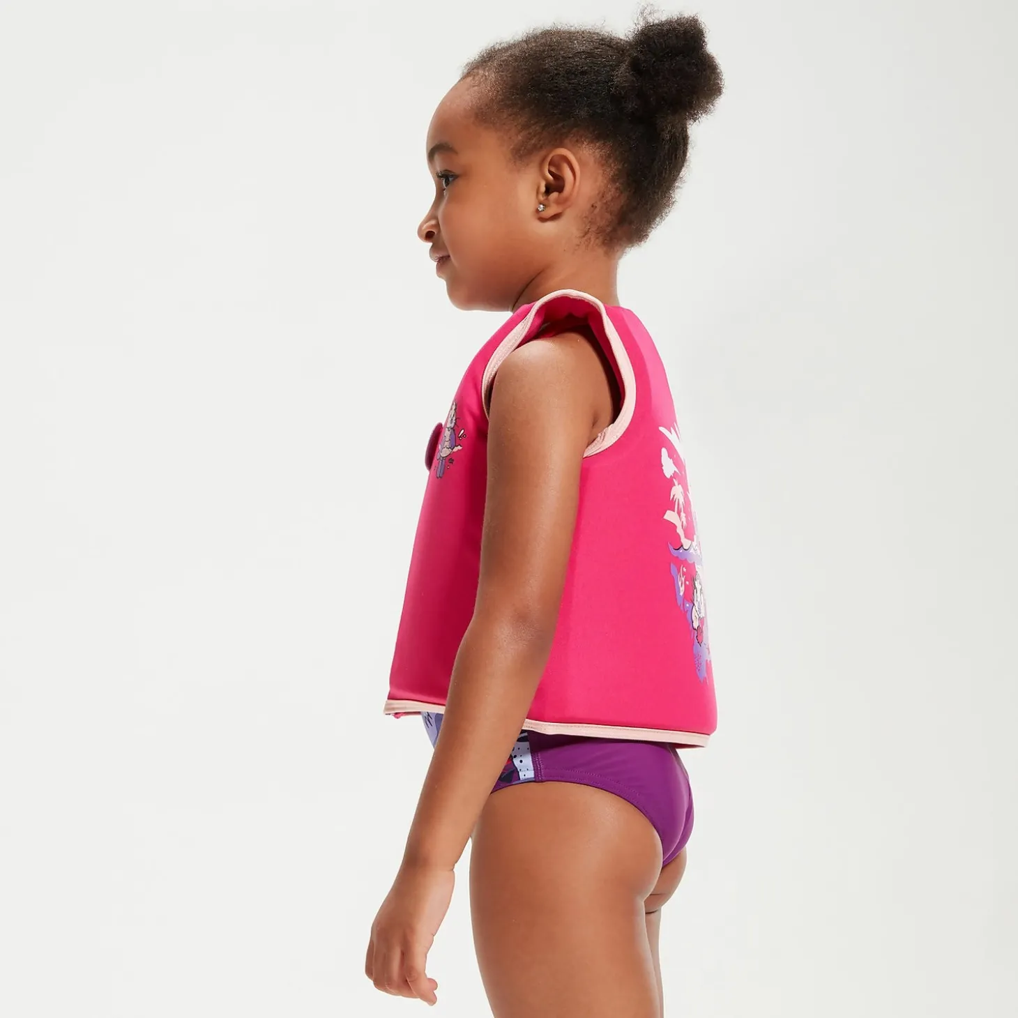 Gilet de flottaison Bébé Learn to Swim Aria la loutre de mer rose