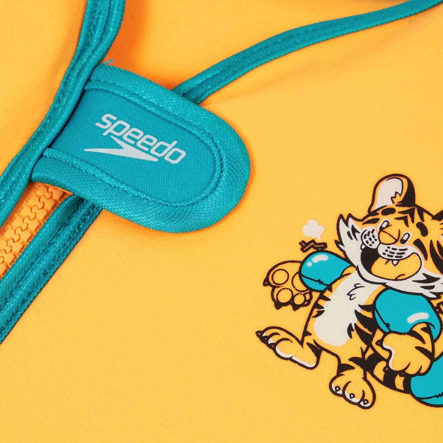 Gilet de flottaison Bébé Learn to Swim Aanadi le bébé tigre du Bengale orange