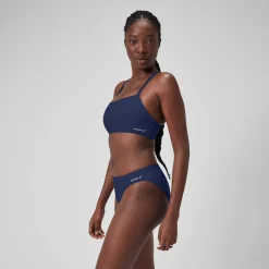 Haut à dos nageur uni pour Femmes Bleu céruléen