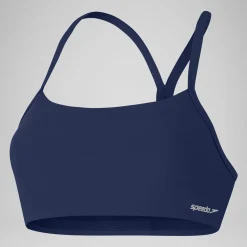 Haut à dos nageur uni pour Femmes Bleu céruléen