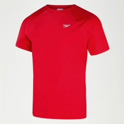 Haut de bain Homme à manches courtes Essential rouge
