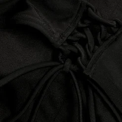 Haut de bikini asymétrique Femme effet galbant noir