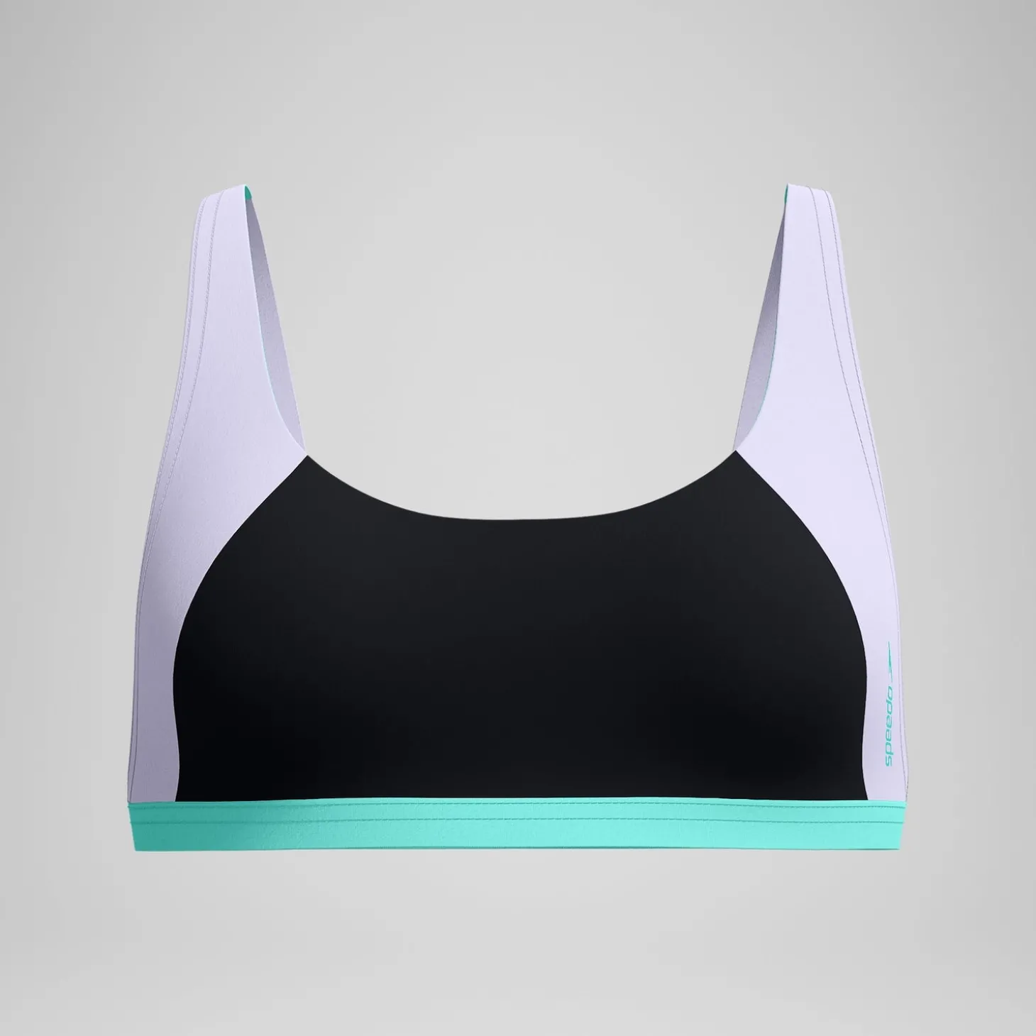 Haut de bikini Femme Colourblock FLU3NTE convertible noir