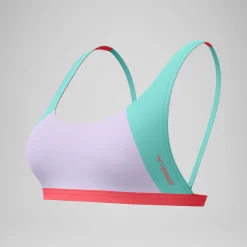 Haut de bikini Femme Colourblock FLU3NTE convertible lilas/vert
