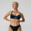 Haut de bikini Femme FLU3NTE Logo Elastic noir