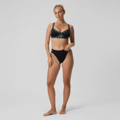Haut de bikini Femme FLU3NTE Logo Elastic noir