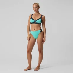 Haut de bikini Femme FLU3NTE Logo Elastic turquoise