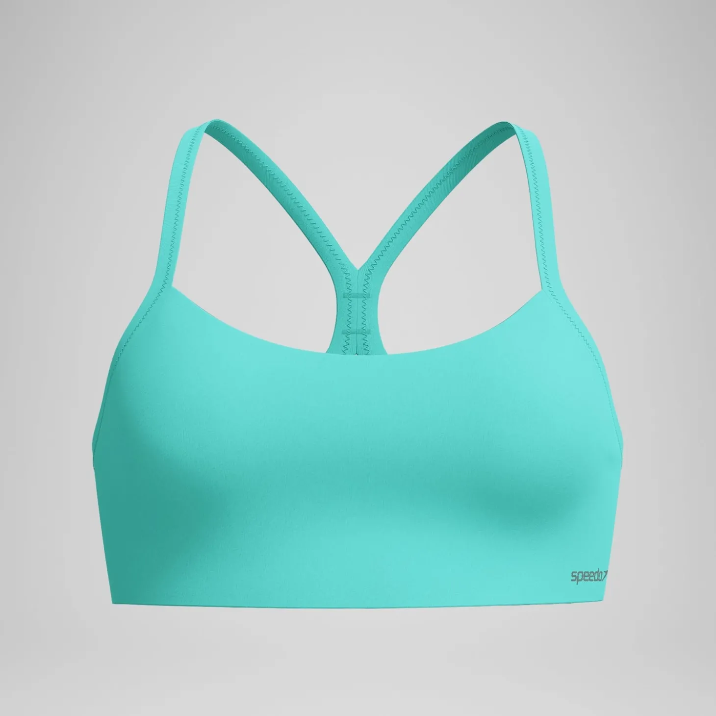 Haut de bikini Femme Solid Racerback turquoise