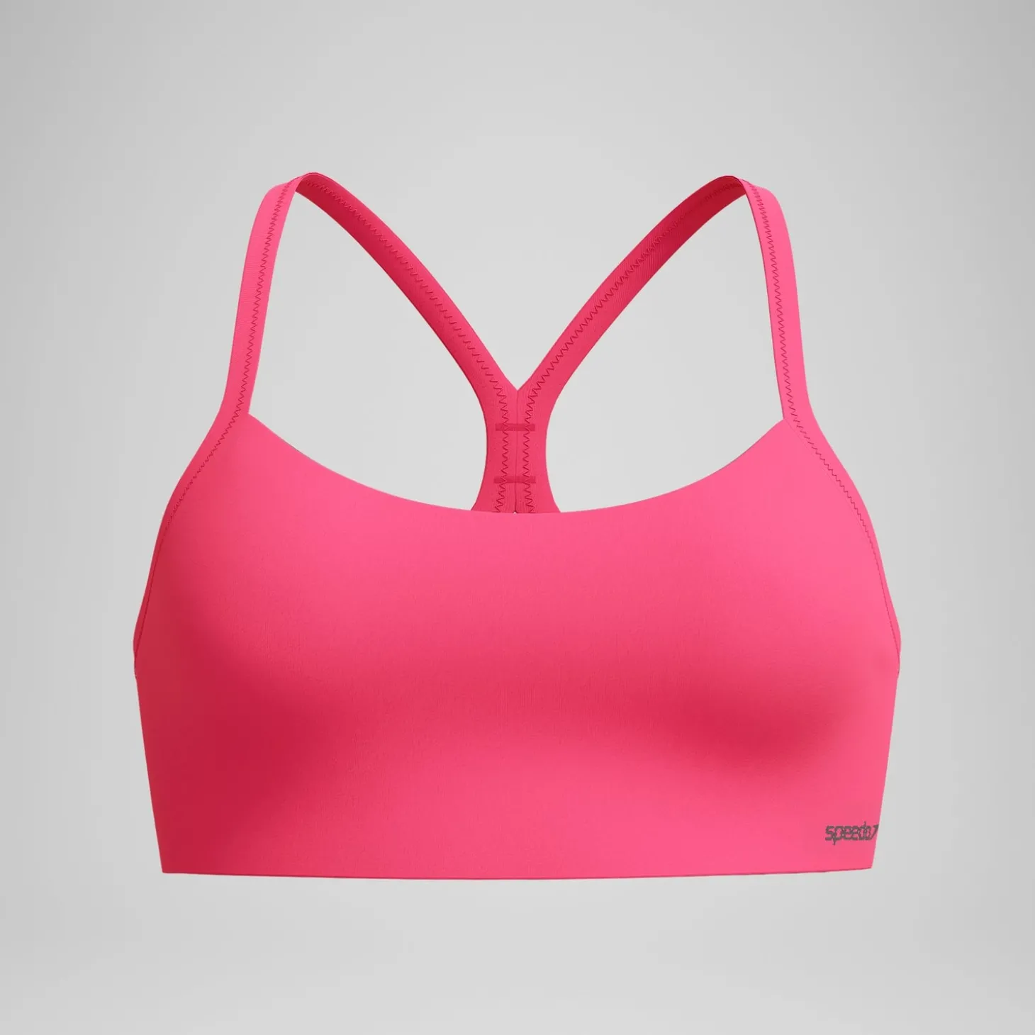 Haut de bikini Femme Solid Racerback rouge