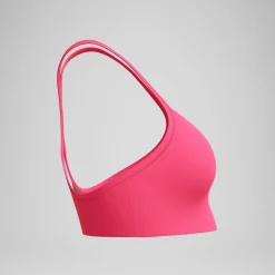 Haut de bikini Femme Solid Racerback rouge
